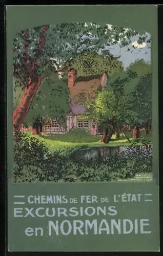 AK Chemins de Fer de l`Etat, Excursions en Normandie, Gebäudeansicht, Tourismus