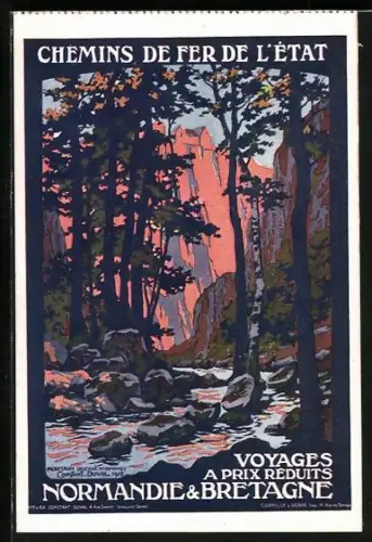 AK Normandie & Bretagne, Chemins de Fer de l`Etat, Flusspartie, Tourismus