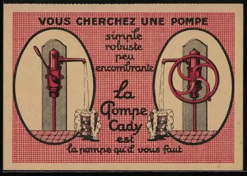 AK Belfort, Usine des Perches, La Pompe Cady, Reklame