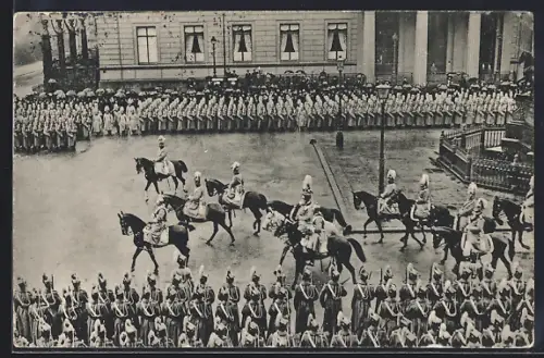 AK Berlin, Jahrhundertfeier der Befreiungskriege 1913, Parade auf Unter den Linden