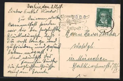 AK Berlin, Reichspräsidenten-Palais, Gartenseite