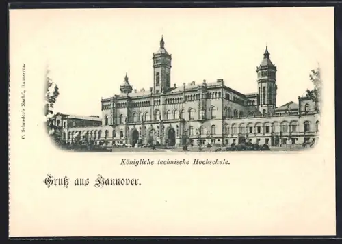 Lithographie Hannover, Königliche technische Hochschule