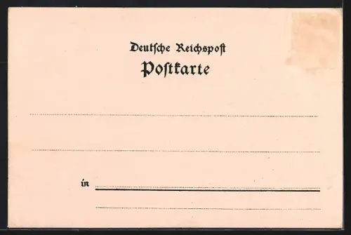 Lithographie Hameln, Rattenfängerhaus, Klüt-Turm