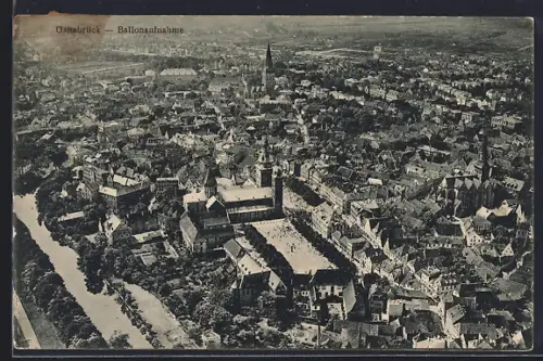AK Osnabrück, Ballonaufnahme