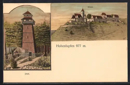 AK Hohenlupfen, Aussichtsturm, Burgruine