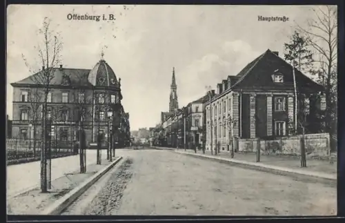 AK Offenburg i. B., Hauptstrasse