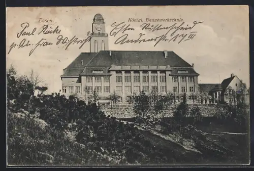 AK Essen, Königl. Baugewerkschule