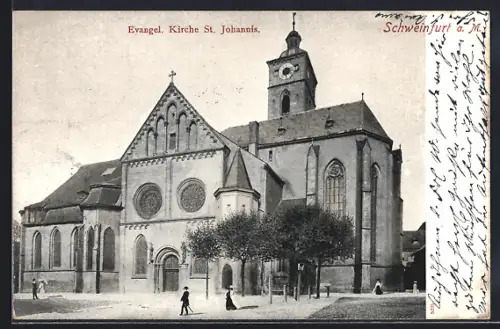 AK Schweinfurt a.M., Evangelische Kirche St. Johannis