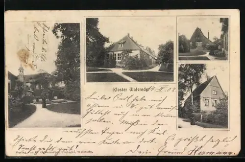 AK Walsrode, Kloster, verschiedene Ansichten