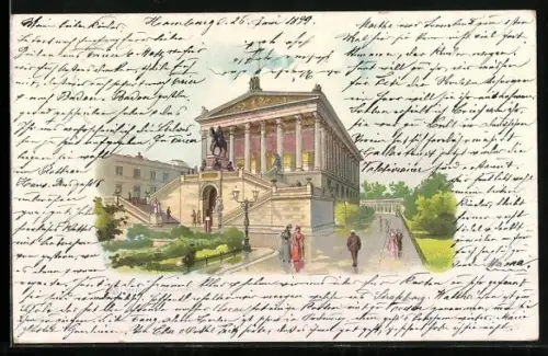 Lithographie Hamburg-St.Georg, Kunsthalle