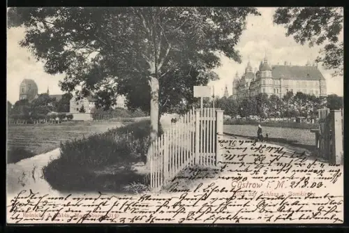AK Güstrow i. M., Schloss und Domkirche