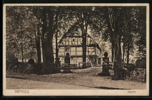 AK Diepholz, Münte, Gebäudeansicht