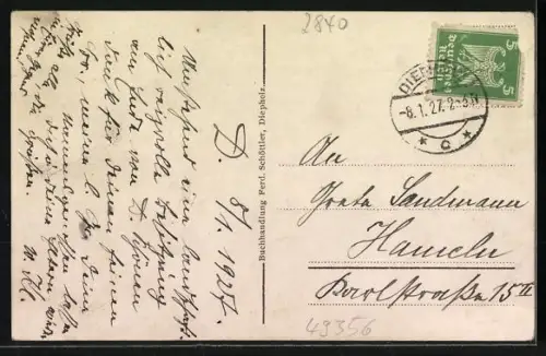 AK Diepholz, Münte, Gebäudeansicht