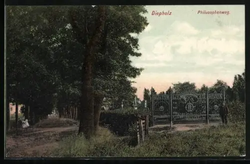 AK Diepholz, Philosophenweg mit Friedhof