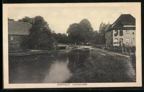 AK Diepholz, Lohnebrücke, Flusspartie