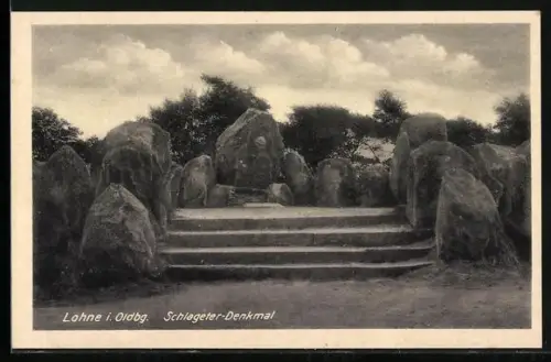 AK Lohne i. Oldbg., Schlageter-Denkmal