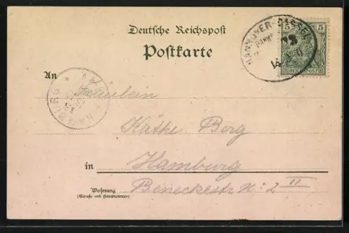 Lithographie Frankfurt a. M., Kaiser Wilhelm I.-Denkmal