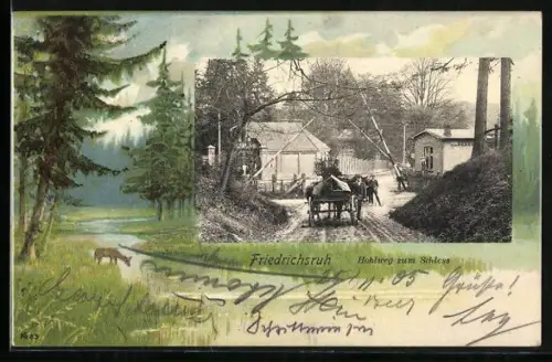 AK Friedrichsruh, Hohlweg zum Schloss