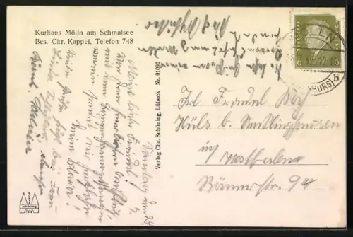 AK Mölln am Schmalsee, Kurhaus von Chr. Kappei