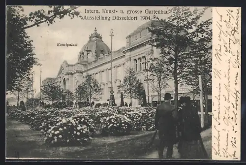 AK Düsseldorf, Internationale Kunst- und Gartenbau-Ausstellung 1904, Kunstpalast