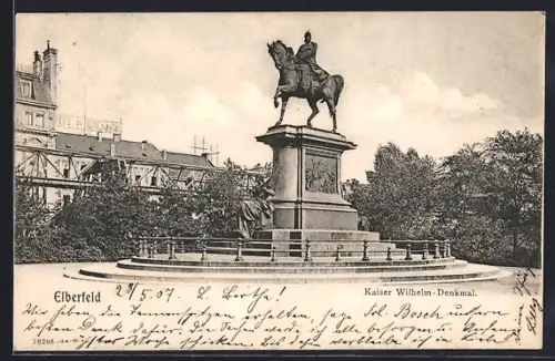 AK Elberfeld, Kaiser Wilhelm-Denkmal