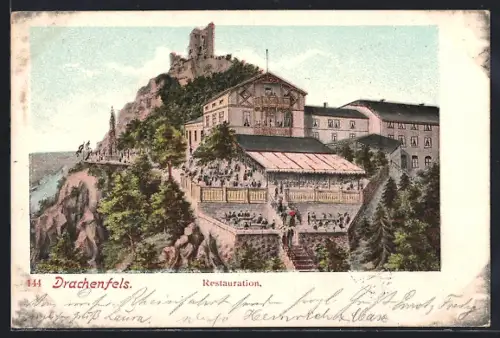 AK Drachenfels, Restaurant, Burgruine
