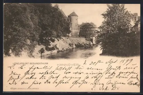 AK Hannover, Leineufer, Beguinenturm