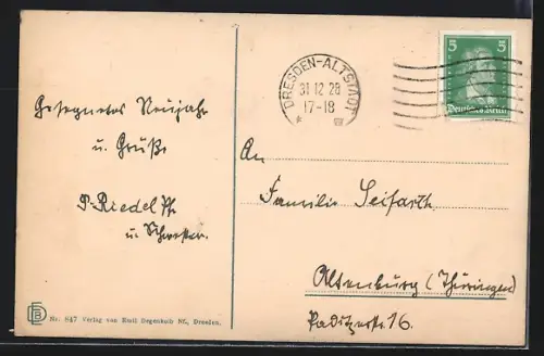 AK Königstein /Sächs. Schweiz, Lilienstein, Elbe, Stadtansicht
