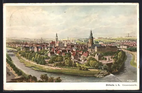 AK Döbeln i. S., Gesamtansicht