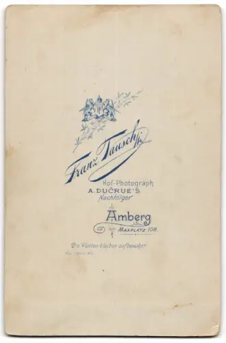Fotografie Franz Tausch, Amberg, Maxplatz 108, Uffz. in Uniform mit Säbel