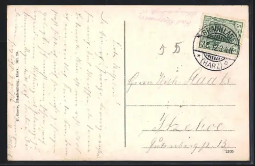 AK Braunlage /Oberharz, Aufstieg zur Achtermannshöhe