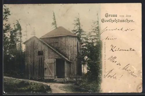 AK Gabelbach / Ilmenau, Goethehäuschen