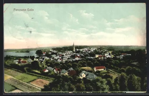 AK Eutin, Panorama aus der Vogelschau