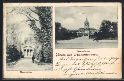 AK Berlin-Charlottenburg, Mausoleum, Stadtschloss