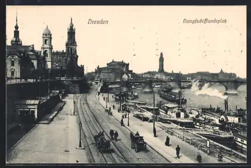 AK Dresden, Dampfschifflandeplatz