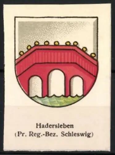 Reklamemarke Hadersleben, Pr. Reg.-Bez. Schleswig, Rote Brücke