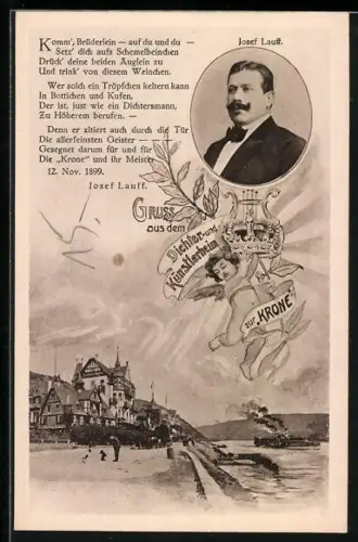 AK Assmannshausen, Das Gasthaus zur Krone