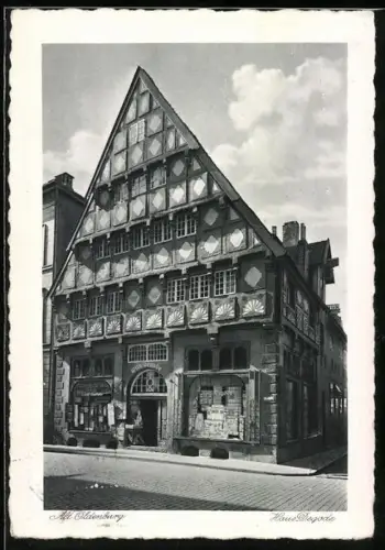 AK Alt Oldenburg, Strassenpartie am Gasthaus Degode