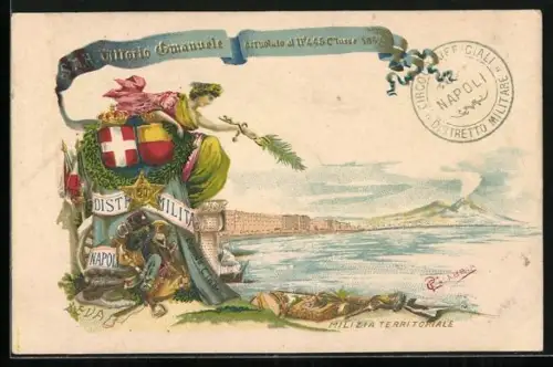 AK Napoli, S.A.H. Vittorio Emanuele, Arruolato al No. 445 Classe 1869