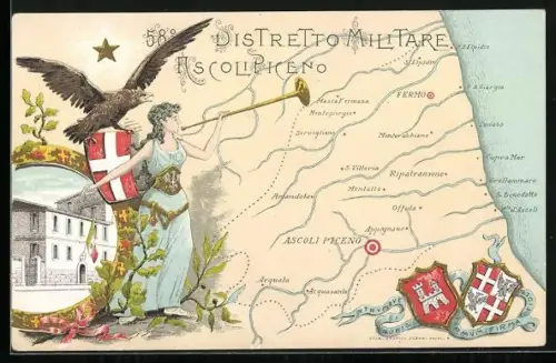 AK Ascoli Piceno, 58. Distretto Militare as Colisiceno