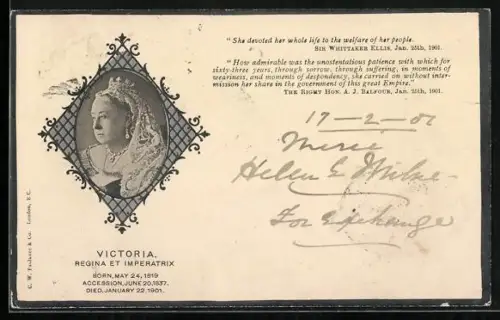 AK Victoria, Regina et Imperatrix, Framed Portrait