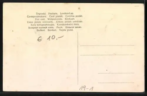 AK Österreich-Ungarische Banknote, 50 Kronen, mit Pilzen, Hufeisen und Kleeblatt verziert