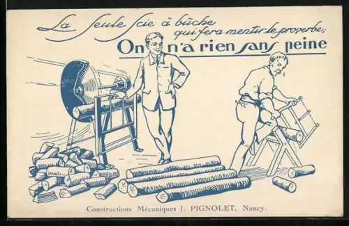 AK Nancy, Constructions Mécaniques J. Pignolet, On n`a rien sans peine