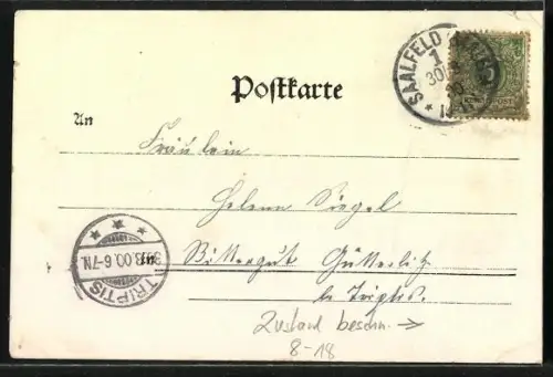 AK Circus A. Lobe, Eingang zum Circus