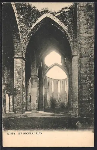 AK Wisby, St. Nicolai Ruin