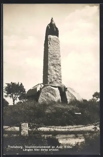 AK Trelleborg, Invalidmonumentet av Axel Ebbe, Längtan blev deras arvedel