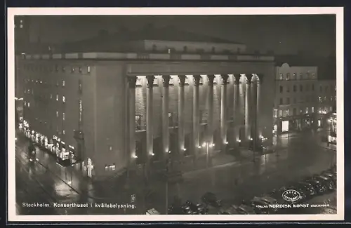 AK Stockholm, Konserthuset i kvällsbelysning