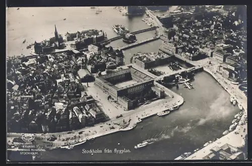 AK Stockholm, Panorama, Fliegeraufnahme