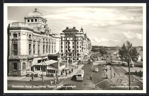 AK Stockholm, Kungl. Dramatiska Teatern och Strandvägen
