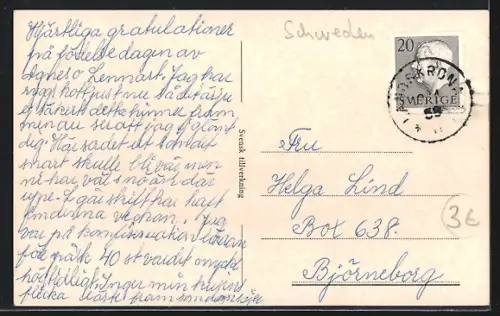 AK Landskrona, Sockerbrukshamnen med kyrkan